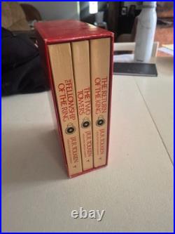 Vintage Lord of the Rings 1978 Paperback 3-Book Box Set Houghton Mifflin Slipcas