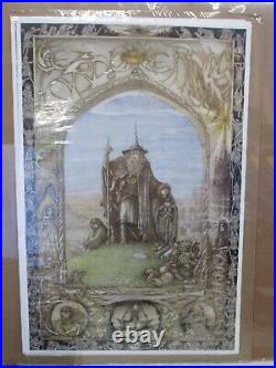 Vintage Lord of the Rings 1988 poster J. Cauty Tolkien 17012