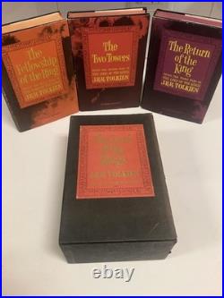 Vintage Lord of the Rings Books Tolkein Box Set Maps 11th Printing 1965 Trilogy