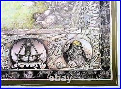 Vintage Original 1976 Lord Of The Rings Poster Jimmy Cauty JRR Tolkien UK