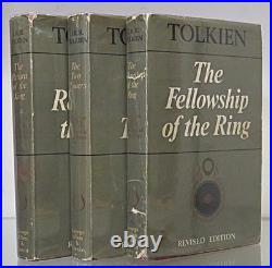 Vintage The Lord Of The Rings JRR Tolkien 1968 Set Revised Edition With DJ LOTR