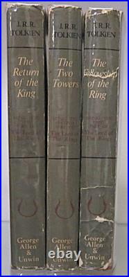 Vintage The Lord Of The Rings JRR Tolkien 1968 Set Revised Edition With DJ LOTR