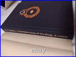 Vintage The Lord of the Rings LOTR Box Set Hardcover Tolkien Houghton 2nd Maps