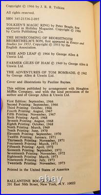 Vintage Tolkien Lord of the Rings & Tolkien Reader Ballantine PB