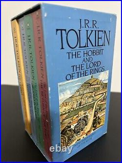 Vtg. 1986 J. R. R. Tolkien The Hobbit & The Lord Of The Rings, Blue Box Set