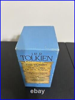 Vtg. 1986 J. R. R. Tolkien The Hobbit & The Lord Of The Rings, Blue Box Set