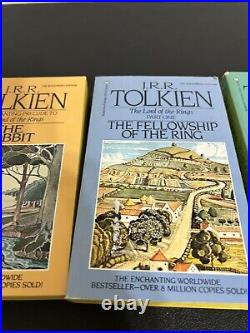 Vtg. 1986 J. R. R. Tolkien The Hobbit & The Lord Of The Rings, Blue Box Set