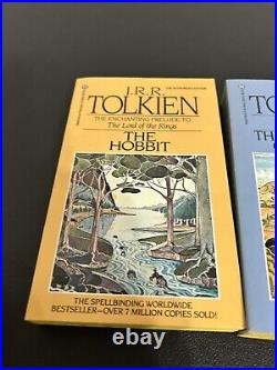 Vtg. 1986 J. R. R. Tolkien The Hobbit & The Lord Of The Rings, Blue Box Set