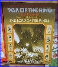 War of the Ring JRR Tolkien SPI Wargame 1977 NEW Unpunched Lord Of The Rings